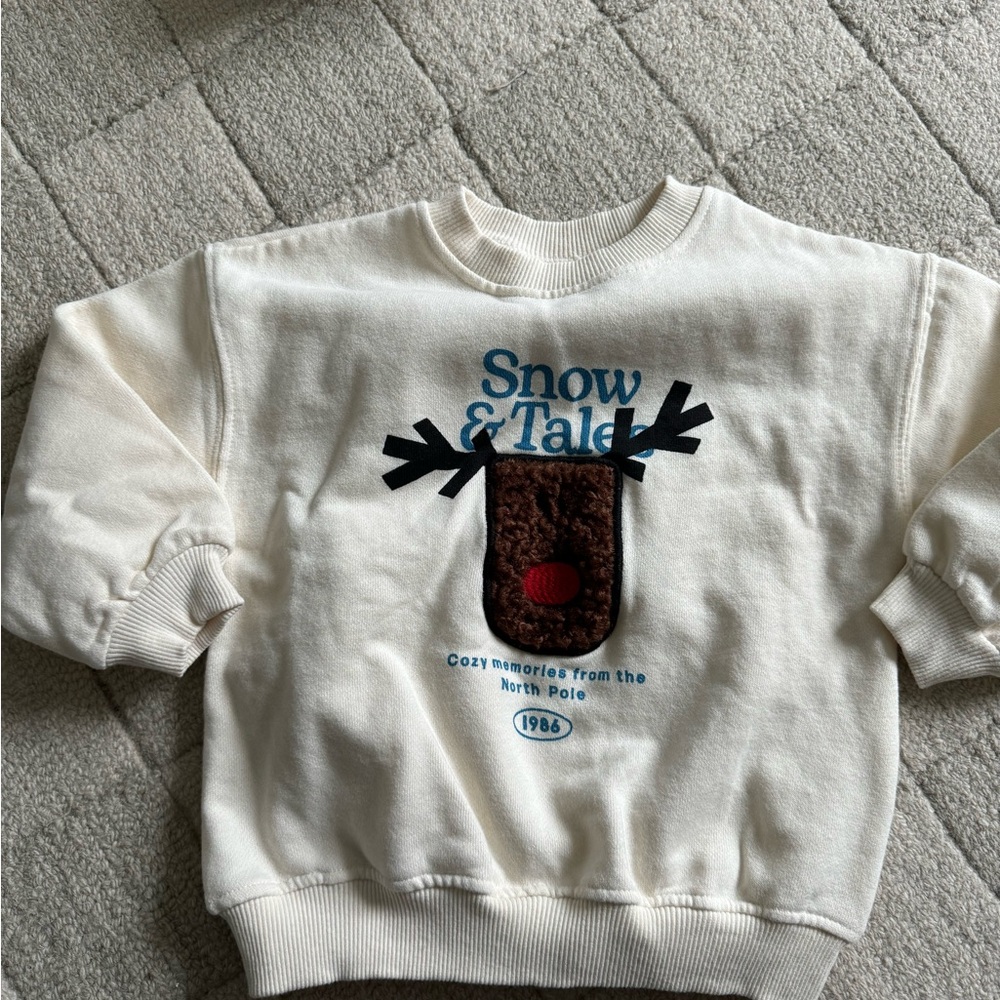 Zara Toddler Cream Sweatshirt